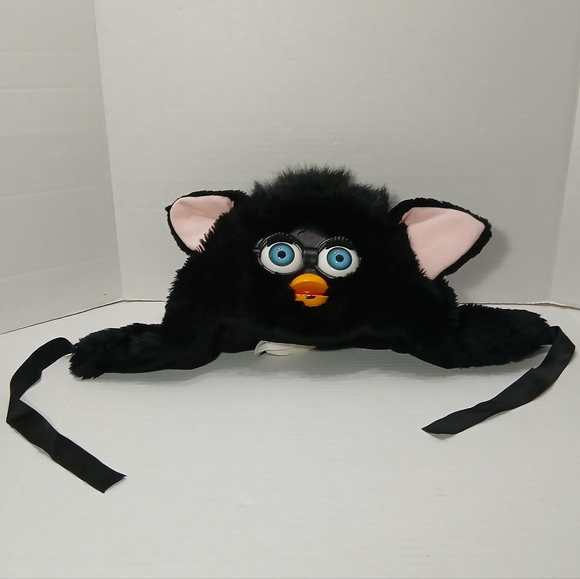 Furby | Toys | Htf Furby Hat Black 999 Tiger Rare Has Wear On The Beak ...
